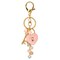 Wrapables Novelty Keychain and Bag Charm for Purse Handbag Backpack, Pink Heart Lock and Key